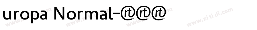 uropa Normal字体转换